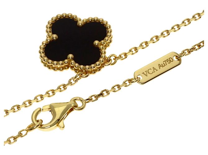 Collana Van Cleef & Arpels Alhambra Onyx - vista 2