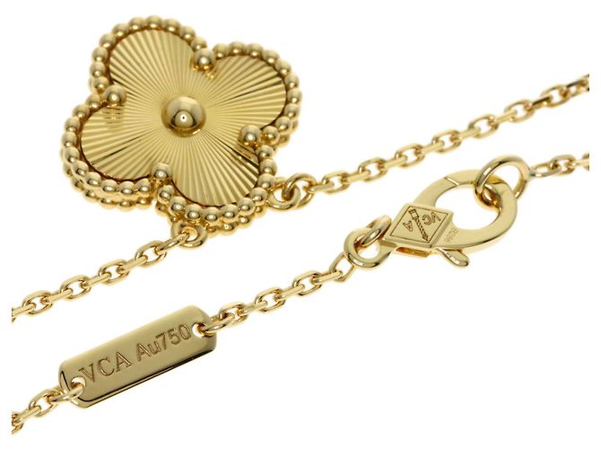 Collana Van Cleef & Arpels Alhambra Guilloché - vista 2