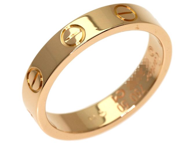 Anello Cartier Mini Love in oro rosa 18K - vista 2