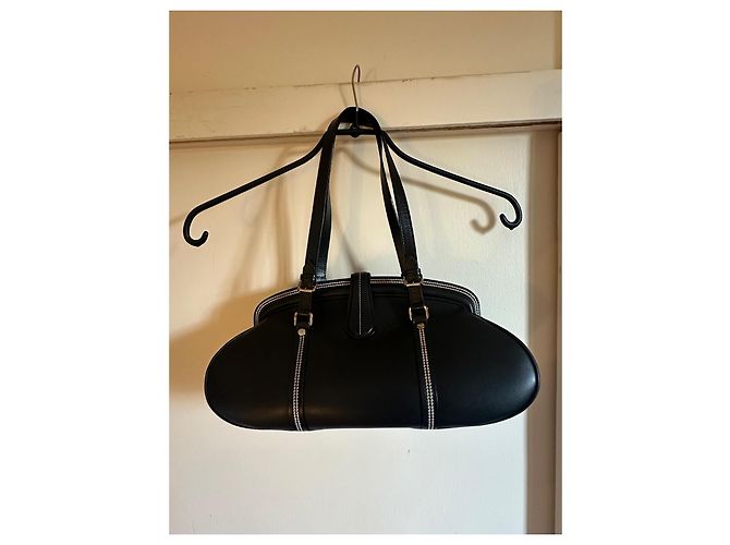 Borsa a mano Christian Dior Detective in pelle nera - vista 4