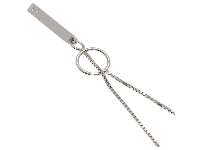 Collana Lariat Gucci in oro bianco 18K - vista 2