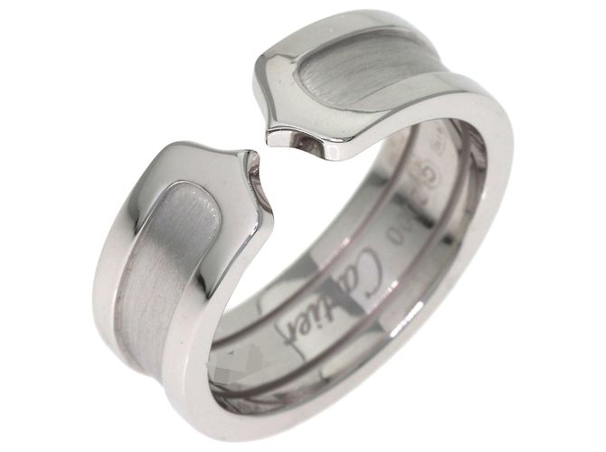 Cartier C2 Ehering aus Weißgold - Ansicht 2