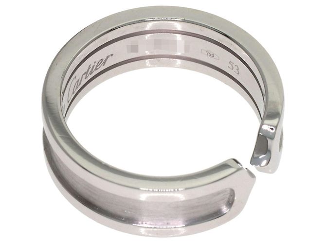 Cartier C2 Ehering aus Weißgold - Ansicht 5