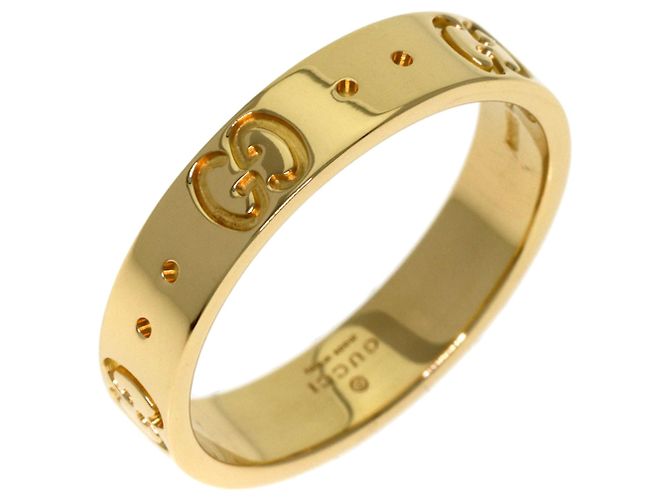 Anello Gucci Icon #10 in oro giallo 18K - vista 2