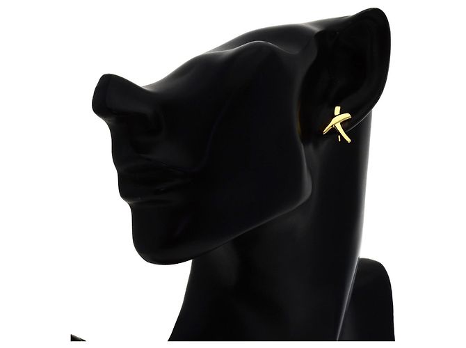Autre Marque Orecchini Tiffany Graffiti X Catchless in oro giallo 18K - vista 4