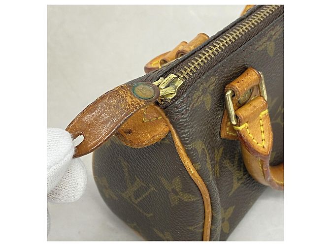 Borsa a mano Louis Vuitton Monogram Mini Speedy - vista 8