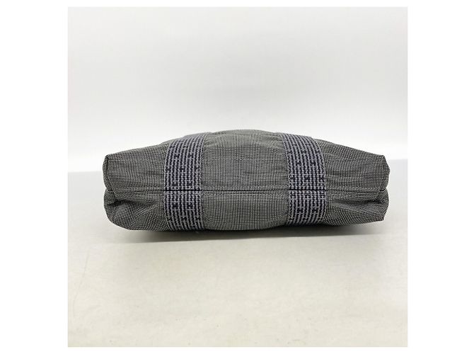 Hermès Saco Tote Hermes em nylon cinza - vista 3
