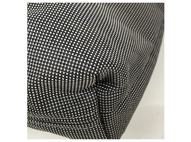 Hermès Saco Tote Hermes em nylon cinza - vista 6