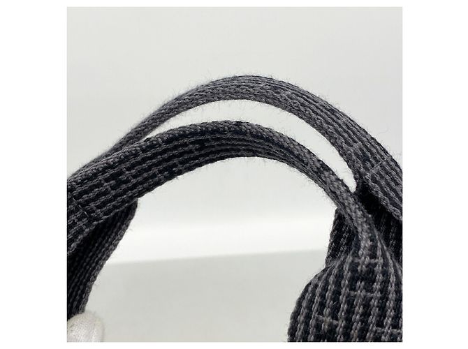 Hermès Saco Tote Hermes em nylon cinza - vista 8