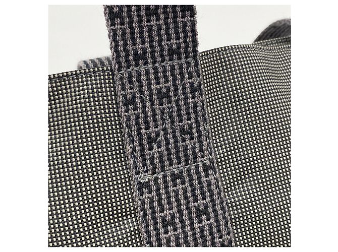 Hermès Saco Tote Hermes em nylon cinza - vista 9