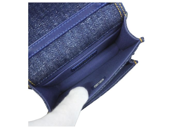 Borsa a tracolla con catena Chanel Mini Matelassé - vista 5