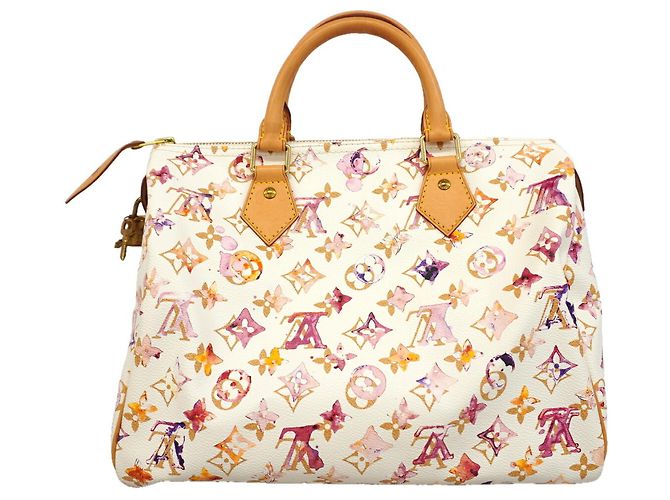 Borsa Louis Vuitton Monogram Watercolor Speedy 30 - vista 9