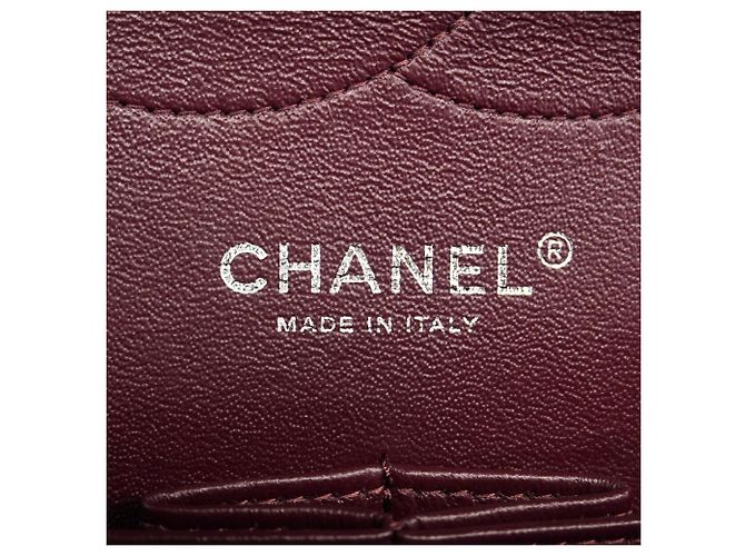 Borsa a tracolla Chanel in pelle di vitello grana nera - vista 5