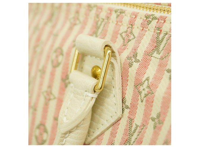Borsa Louis Vuitton Monogram Mini Lin Croisette Speedy 30 - vista 8