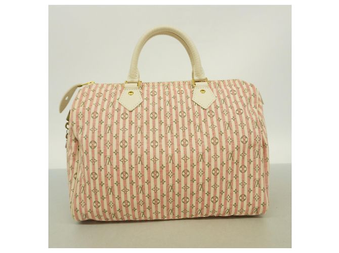 Borsa Louis Vuitton Monogram Mini Lin Croisette Speedy 30 - vista 9