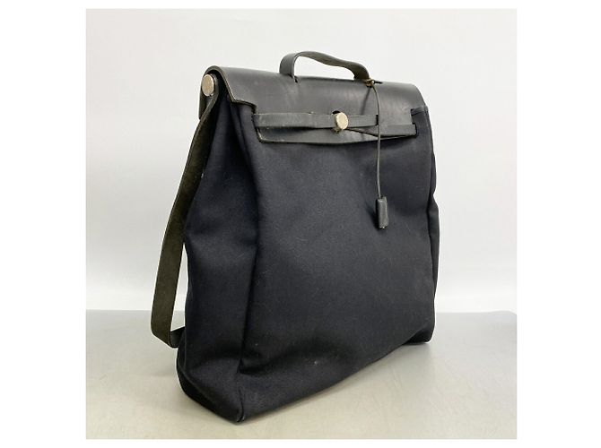 Hermès Borsa Hermes Herbag MM Toile Officier - vista 2