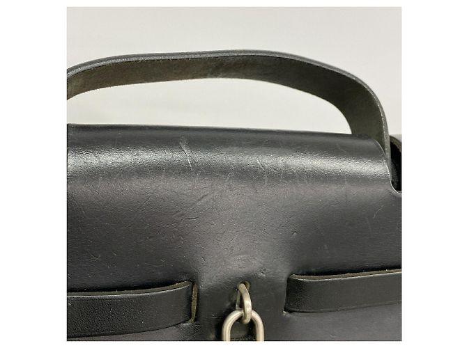 Hermès Borsa Hermes Herbag MM Toile Officier - vista 8