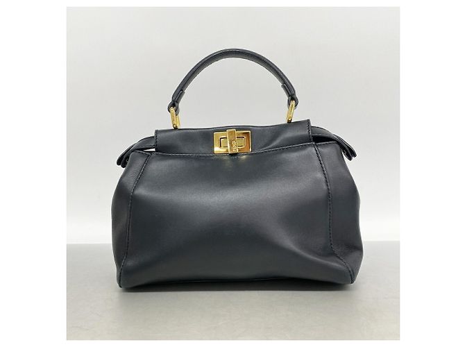 Fendi Mini Peekaboo Leder-Handtasche - Ansicht 13