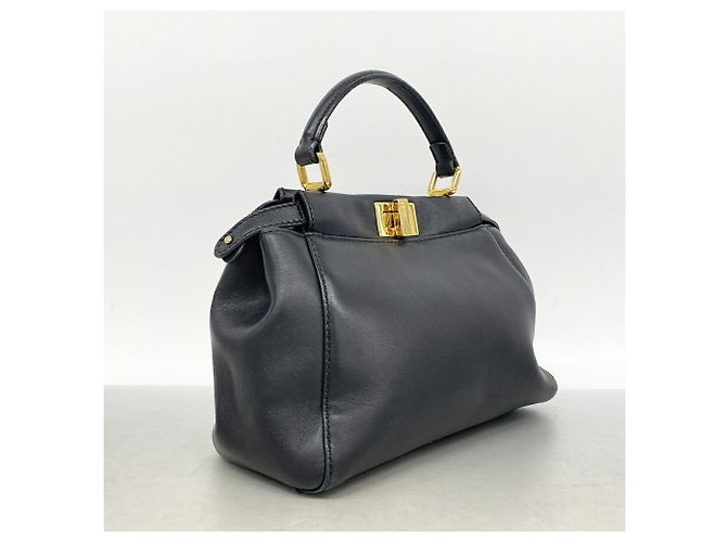 Fendi Mini Peekaboo Leder-Handtasche - Ansicht 2
