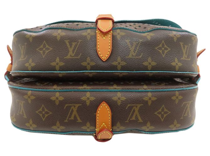 Borsa a tracolla Louis Vuitton Monogram Saumur 30 Perfo - vista 4