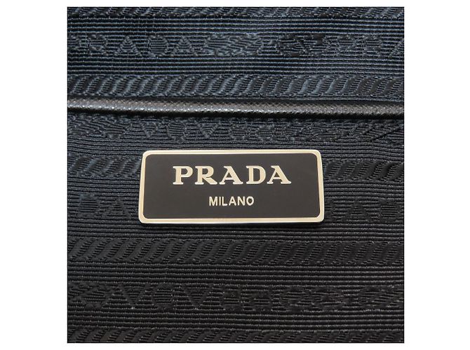 Prada BR4376 2-Way Nylon Handtasche mit Logo-Hardware - Ansicht 6