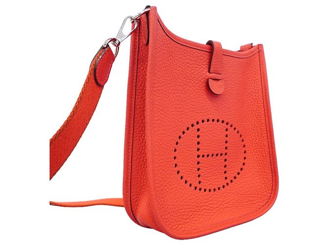 Hermès Borsa a tracolla Hermes Evelyne TPM in rosso - vista 2