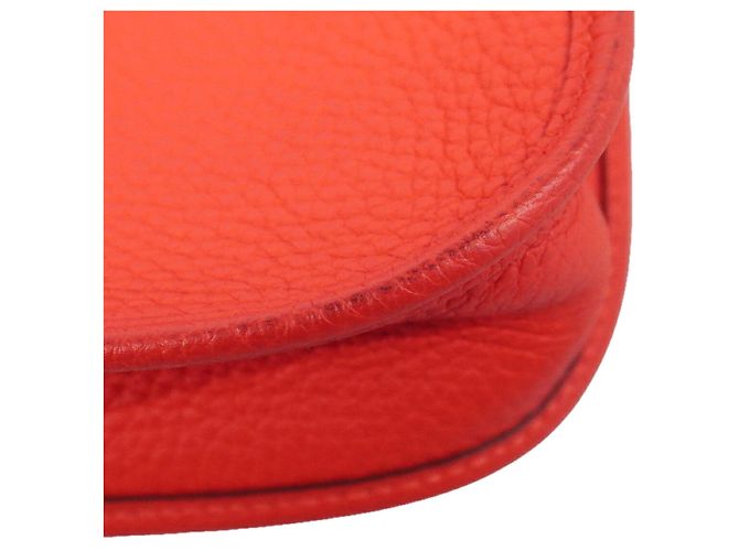 Hermès Borsa a tracolla Hermes Evelyne TPM in rosso - vista 6