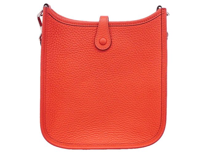 Hermès Borsa a tracolla Hermes Evelyne TPM in rosso - vista 9