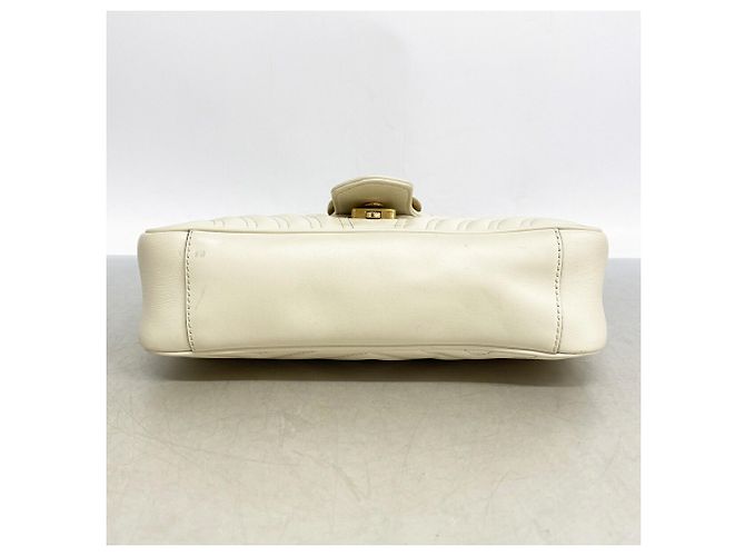 Borsa a tracolla Gucci GG Marmont in Ivory - vista 3