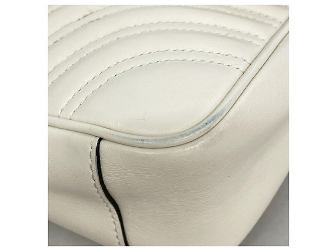Borsa a tracolla Gucci GG Marmont in Ivory - vista 7
