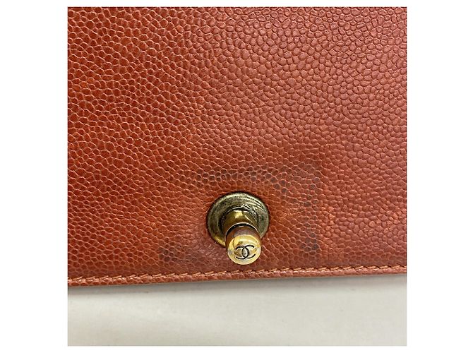 Borsa a tracolla Chanel Boy Chain in pelle di vitello marrone - vista 10
