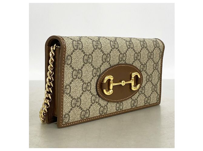 Portafoglio Gucci GG Supreme Horsebit - vista 2