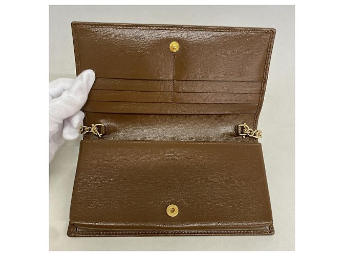 Portafoglio Gucci GG Supreme Horsebit - vista 4
