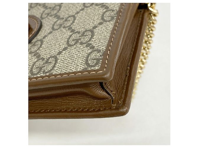 Portafoglio Gucci GG Supreme Horsebit - vista 9