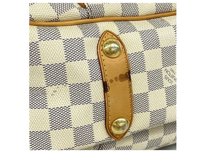 Borsa a tracolla Louis Vuitton Damier Azur Galliera PM - vista 7
