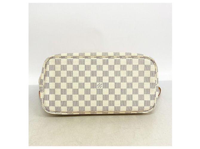 Borsa Tote Louis Vuitton Damier Azur Neverfull MM - vista 3