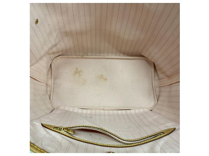Borsa Tote Louis Vuitton Damier Azur Neverfull MM - vista 4