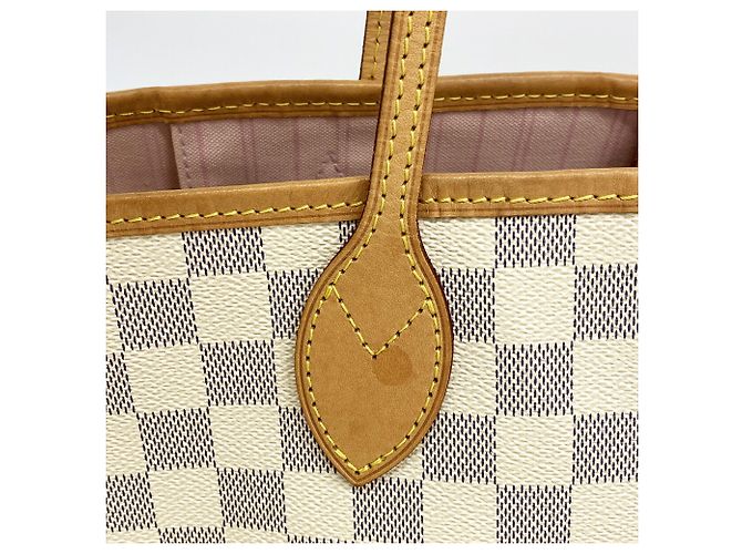 Borsa Tote Louis Vuitton Damier Azur Neverfull MM - vista 6