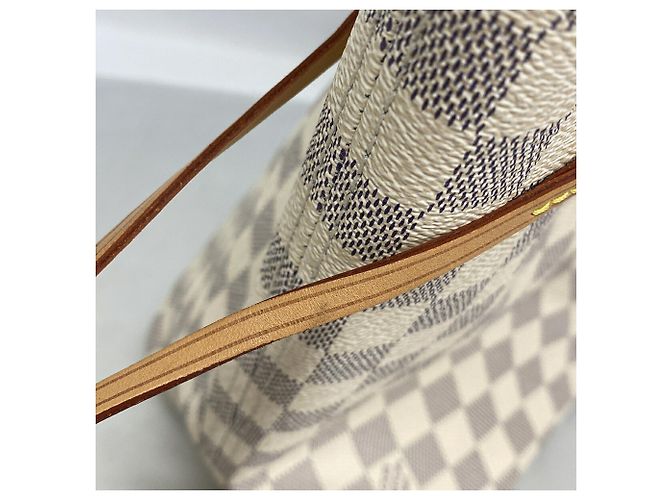 Borsa Tote Louis Vuitton Damier Azur Neverfull MM - vista 7