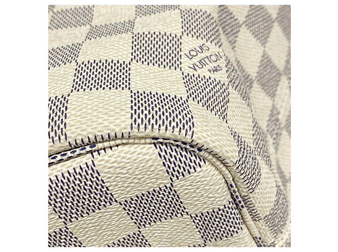 Borsa Tote Louis Vuitton Damier Azur Neverfull MM - vista 8