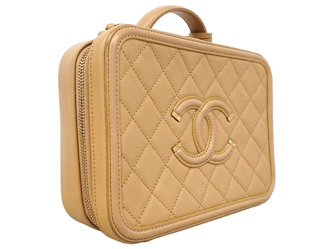 Borsa Vanity 2-Way Chanel CC Filigree in pelle Caviar - vista 2