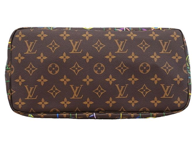 Borsa Tote Louis Vuitton Monogram LV x TM Neverfull MM - vista 3