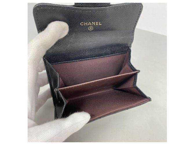 Tarjetero Chanel Matelassé de piel caviar - vista 3