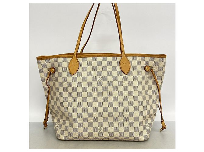 Borsa Louis Vuitton Damier Azur Neverfull MM - vista 11