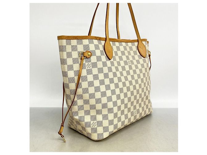 Borsa Louis Vuitton Damier Azur Neverfull MM - vista 2