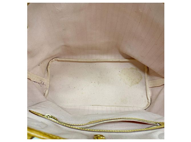 Borsa Louis Vuitton Damier Azur Neverfull MM - vista 4