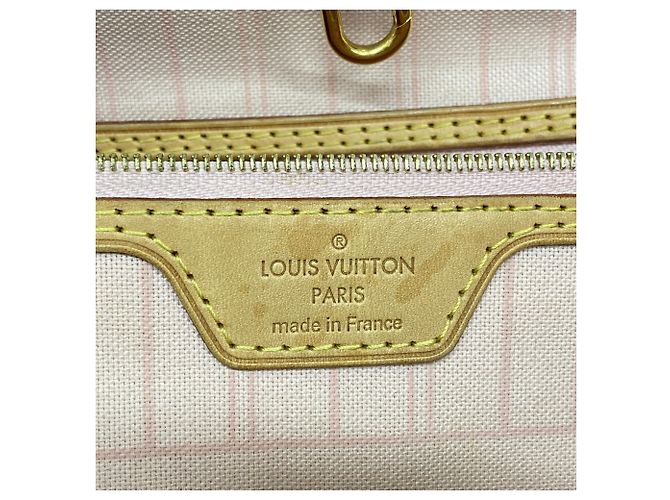 Borsa Louis Vuitton Damier Azur Neverfull MM - vista 5