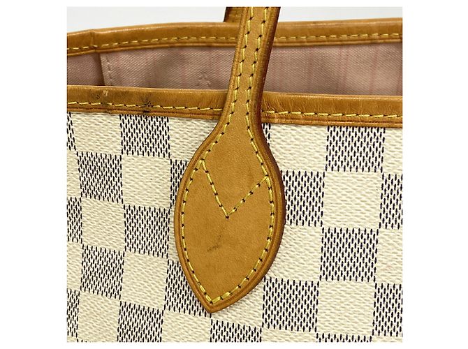 Borsa Louis Vuitton Damier Azur Neverfull MM - vista 7