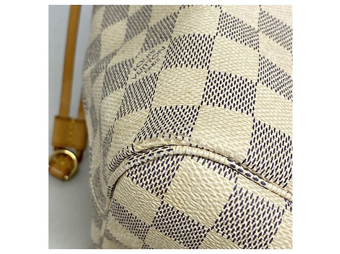 Borsa Louis Vuitton Damier Azur Neverfull MM - vista 9