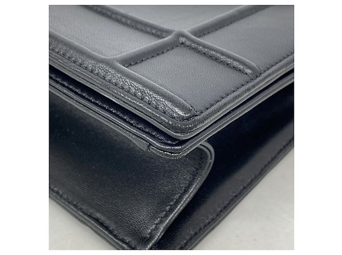 Borsa a tracolla in pelle nera Christian Dior - vista 10